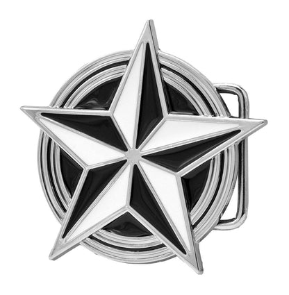 Unisex 3D Nautical Celtic Star Belt Buckle Enameled - Monster Steel