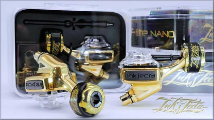 Flite Nano Elite Tattoo Machine - Limited Edition Polished Brass - Monster Steel