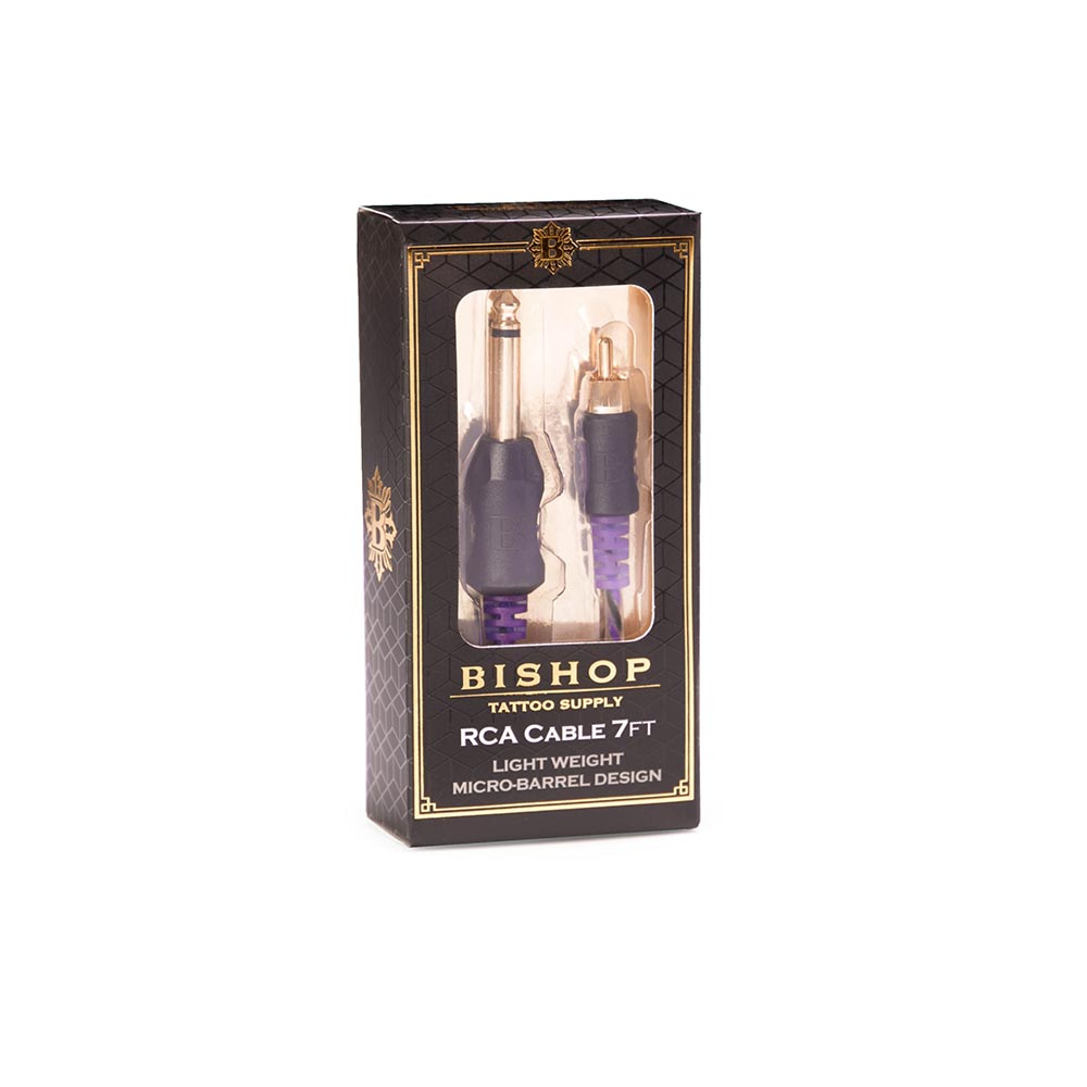 Bishop Purple 7’ Long RCA Cord in Box