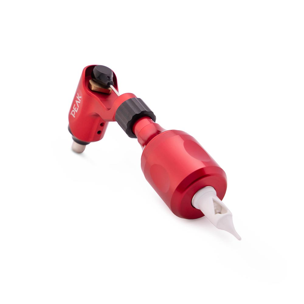Axi Adjustable Aluminum Grip — 34mm Red (on machine)