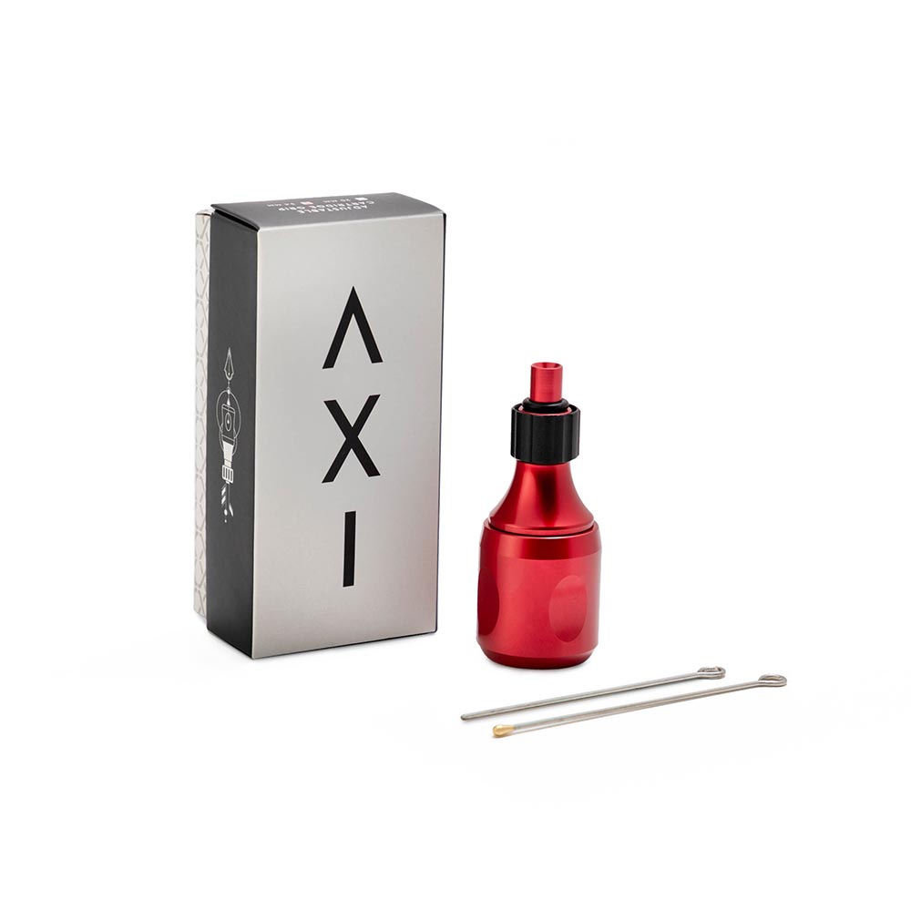 Axi Adjustable Aluminum Grip — 34mm Red (box)