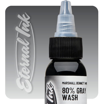 Eternal Tattoo Ink - Marshall Bennett Signature 4oz Gray Wash Set - Monster Steel