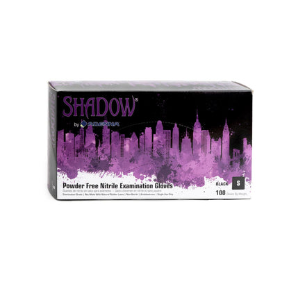 Box of Shadow Black Nitrile Medical Gloves