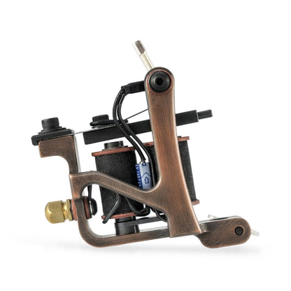 HM Jonesy Shader Antique Finished Copper Coil Tattoo Machine