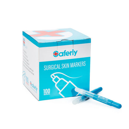 Saferly Ultra Fine Tip Surgical Skin Marker — Mini Max Marker — Price Per 1 or Case of 100 - Monster Steel