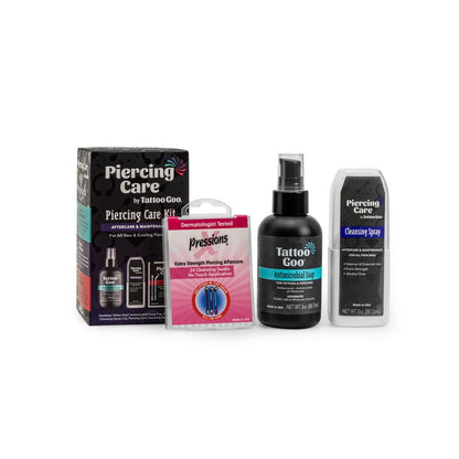 Complete Piercing Aftercare Tattoo Goo Kit - Monster Steel