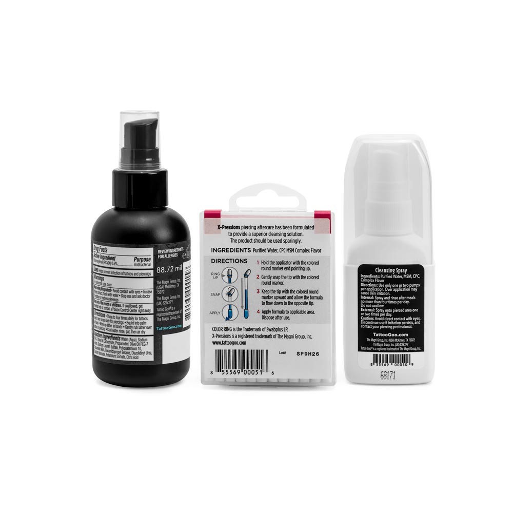 Complete Piercing Aftercare Tattoo Goo Kit