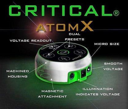 Critical Tattoo® Atom X Silver Power Supply - Monster Steel
