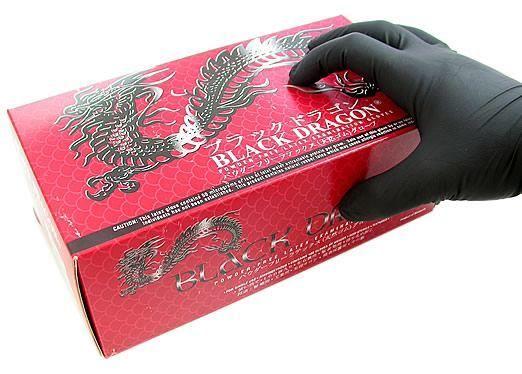 Box of Black Dragon Medical Latex Gloves