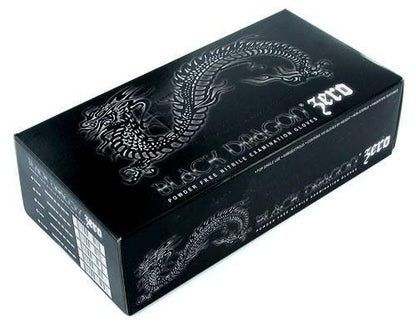 Box of Black Dragon Zero Medical Nitrile Gloves - Monster Steel