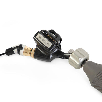 Peak Angled Black/White RCA Cord (6.5ft) (on machine)