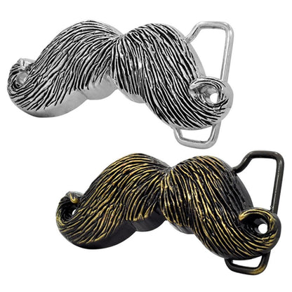 Mens Fancy Moustache Lover Hipster Funny Belt Buckle - Monster Steel