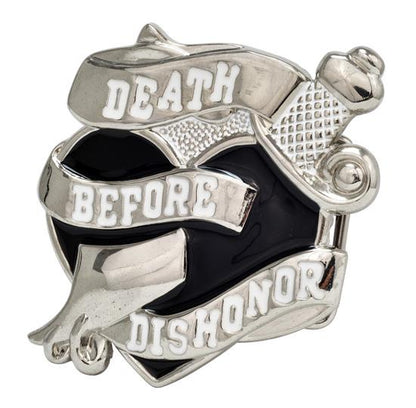 Unisex Death Before Dishonor Heart Military Ribbon Belt Buckle