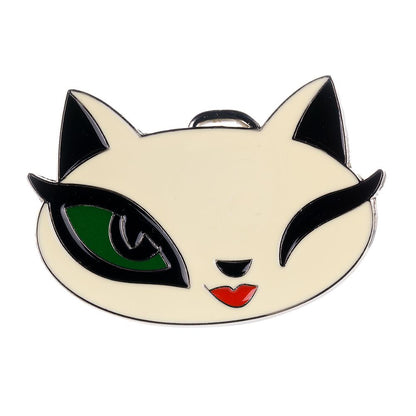 Women's Winking Kitten Cat Kitty Belt Buckle