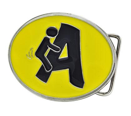 F***ing A Clever Graphic Yellow Belt Buckle Humor FUNNY Joke