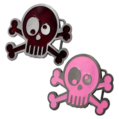 Women's Silly Joke Skull and Crossbones Funny Skeleton Belt Buckle - Monster Steel