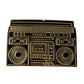 Belt Buckle by Hot Buckles Features Old School Boombox in Black or Gold