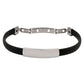 Thin Rubber and Steel Adjustable Fashion Bracelet