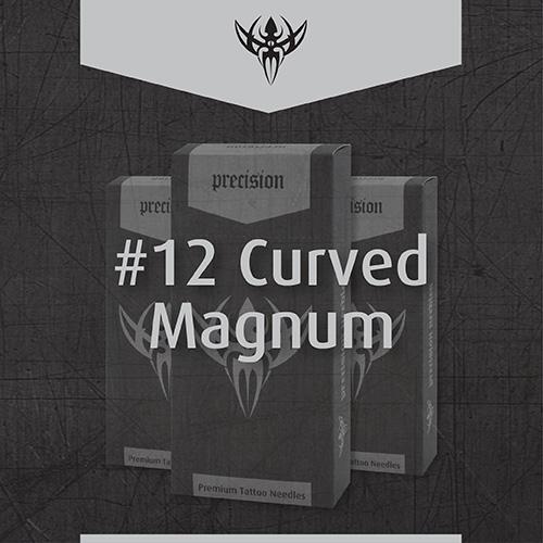 #12 Magnum Curved Weaved Precision Tattoo Needles - Box of 50