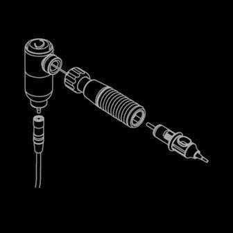 Cheyenne Black Grip Sleeve - 25mm - Monster Steel