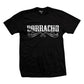 Cartel Ink Men's Black 100% Cotton Crew Neck T-Shirt - Borracho
