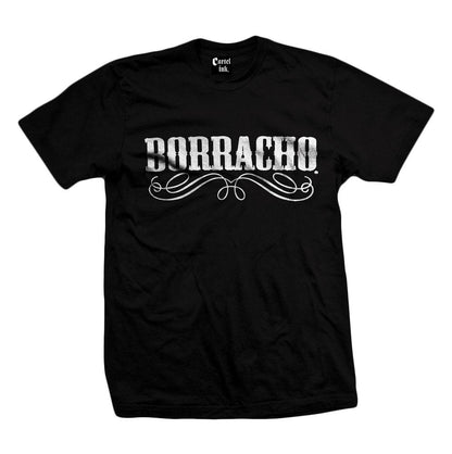 Cartel Ink Men's Black 100% Cotton Crew Neck T-Shirt - Borracho - Monster Steel