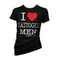 Cartel Ink I Heart Tattooed Men Women's Black Cotton T-Shirt