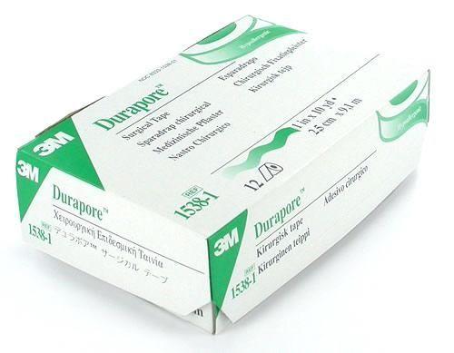 Case of 1"-Wide Roll of 3M Durapore Cloth Medical Tape