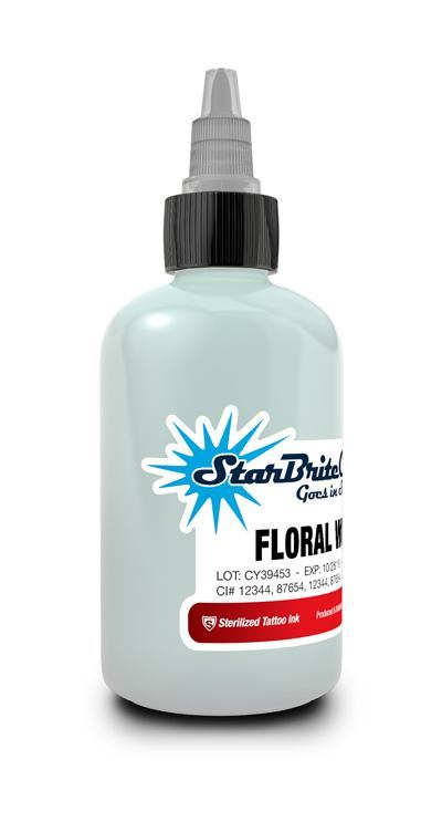 Starbrite Floral White Bottle