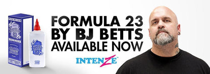 Formula 23 Black Tattoo Ink by Intenze Ink — 10oz Bottle - Monster Steel