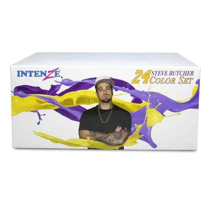 Steve Butcher 24 Color Set — Intenze Tattoo Ink — 1oz Bottles - Monster Steel