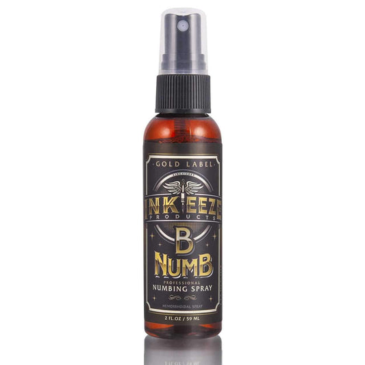 2oz Bottle of Gold Label Numbing Spray by INK-EEZE