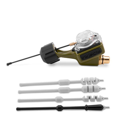 InkJecta Flite Nano Ultra Lite Tattoo Machine - Olive Green (with assorted drive bar options)
