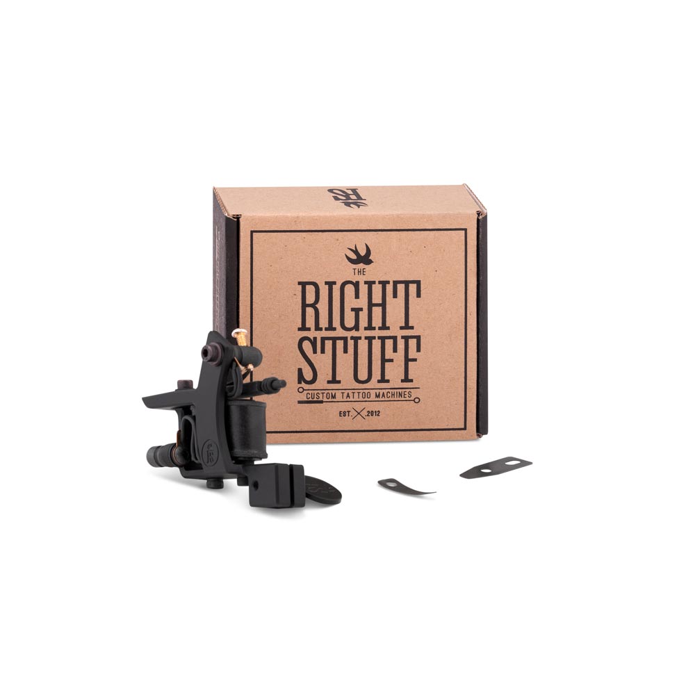 Right Stuff miniDOZZER TrueLiner Coil Tattoo Machine — Black (box)