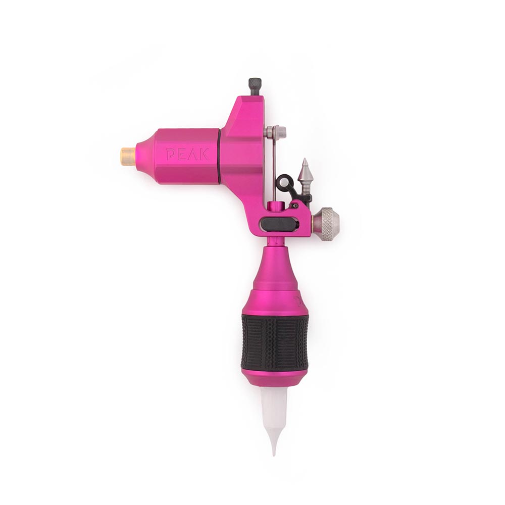 Peak Ara Adjustable Slider Tattoo Machine — Pink (grip)
