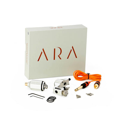 Peak Ara Adjustable Slider Tattoo Machine — Silver (box)