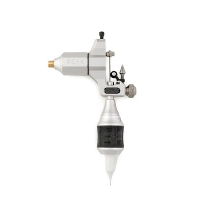 Peak Ara Adjustable Slider Tattoo Machine — Silver (grip)