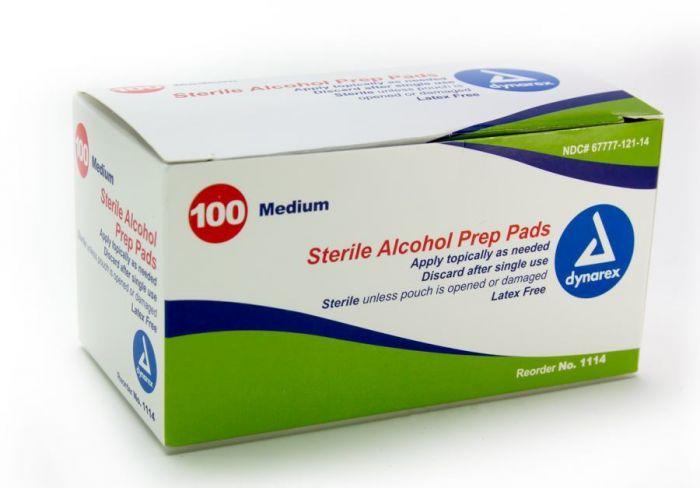 Alcohol Prep Pads Box - Box of 100