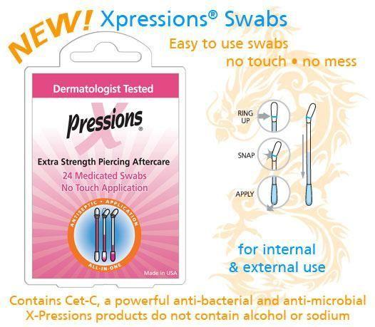 Case of 12 Packs of X-Pressions Extra Strength Liquid Swabs