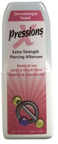 One Bottle of X-Pressions Extra Strength Antiseptic Piercing Spray - 2oz
