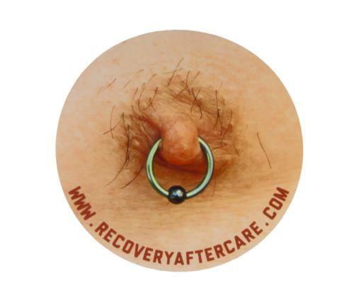 Recovery Aftercare Round Pierced Nipple Sticker