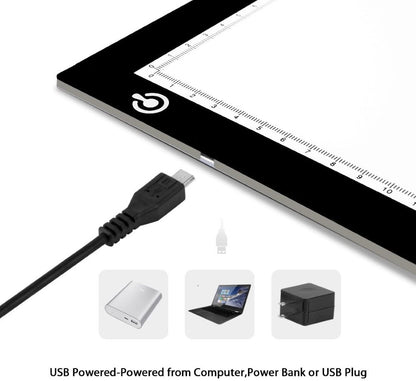 110v-120v Ultra Thin Tattoo Light Box for Tracing USB Input