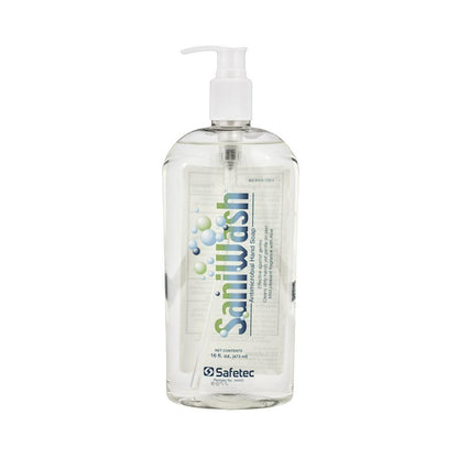 Safetec 16oz SaniWash Antimicrobial Handwash Bottle - Monster Steel