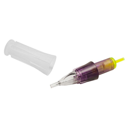 Color Lock Tattoo Needle Cartridges | Round Tip | Box of 10 - Monster Steel