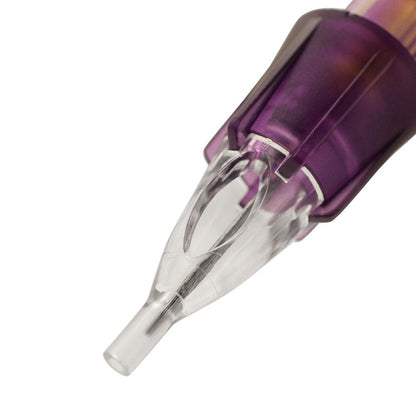 Color Lock Tattoo Needle Cartridges | Round Tip | Box of 10 - Monster Steel