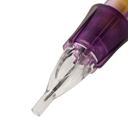Color Lock Tattoo Needle Cartridges | Round Tip | Box of 10 - Monster Steel