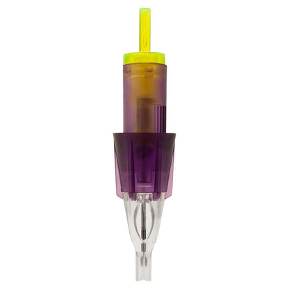 Color Lock Tattoo Needle Cartridges | Round Tip | Box of 10 - Monster Steel