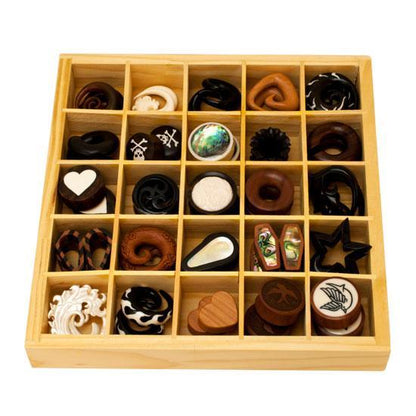 Premium Wood Organics Counter Flocked Display