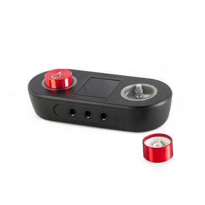 Red Aluminum Knob for Peak Lazur Tattoo Power Supply (installation)