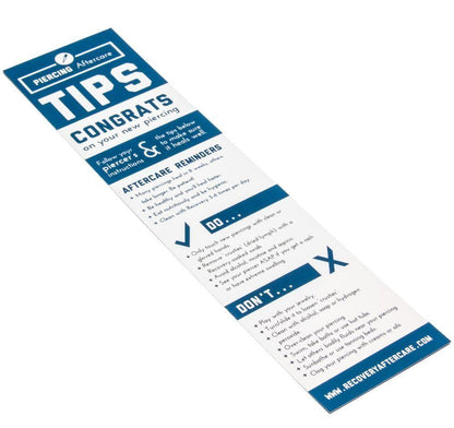 Recovery Aftercare Information Paper Insert - Monster Steel